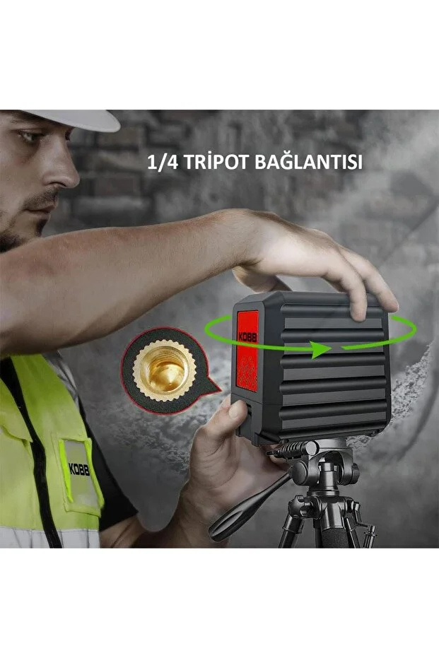 KBL90G 30 Metre Profesyonel Yatay ve Dikey Otomatik Hizalamalı Yeşil Çapraz Çizgi Lazer Distoma